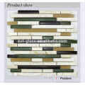 Blend size pure whites crystal glass block mosaic